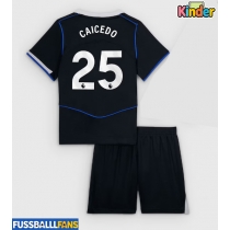 Chelsea Moises Caicedo #25 3rd trikot Kinder 2025-26 Kurzarm (+ Kurze Hosen)